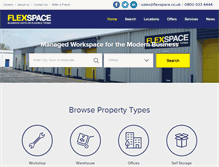 Tablet Screenshot of flexspace.co.uk